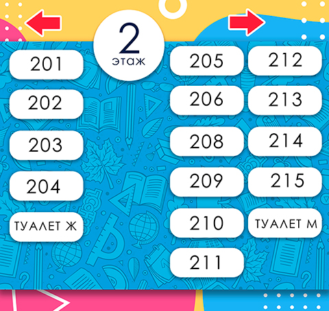 Указатель 2 этаж