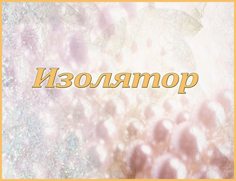 Табличка «Изолятор»